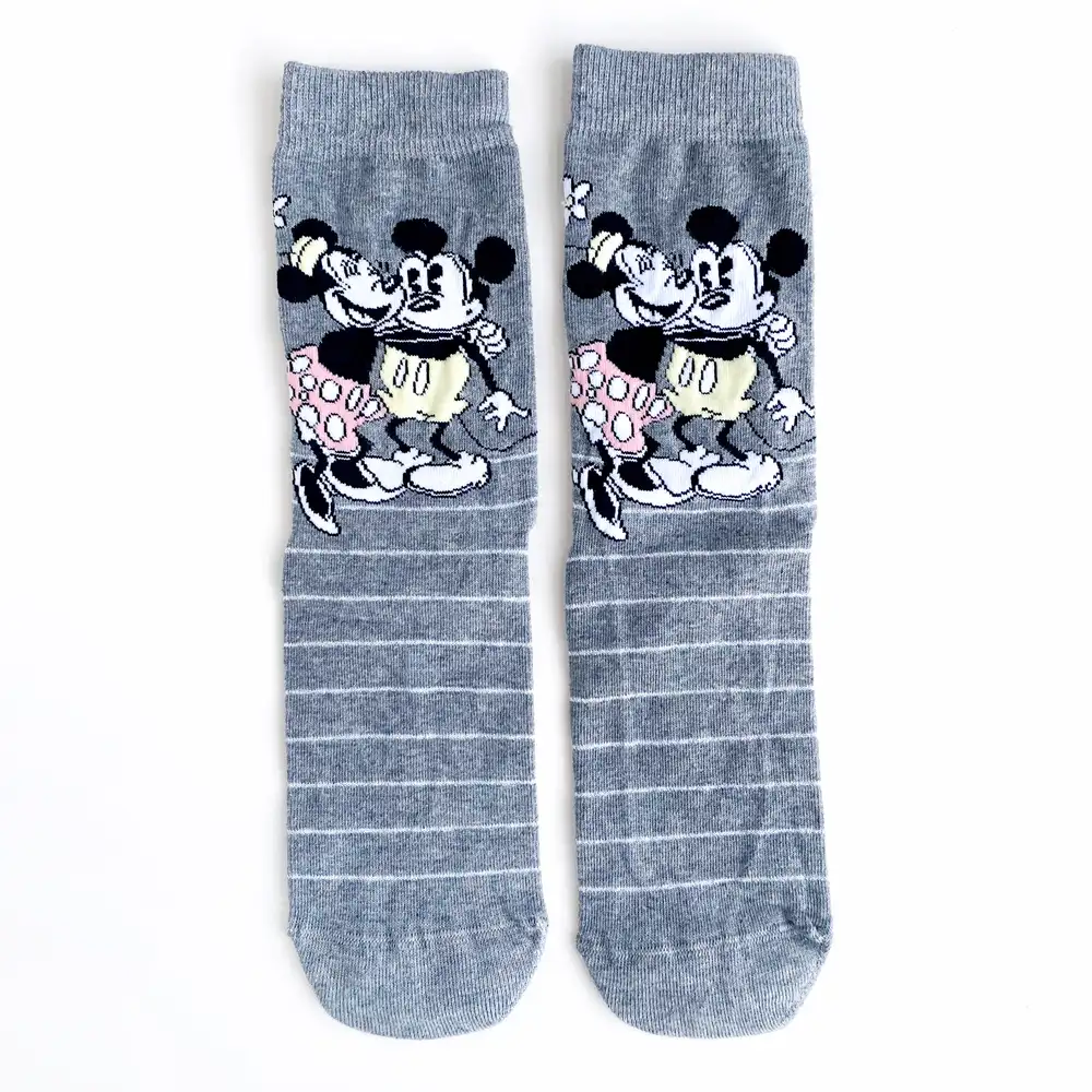 Çorap N451 - Gri Mickey & Minnie Çorap