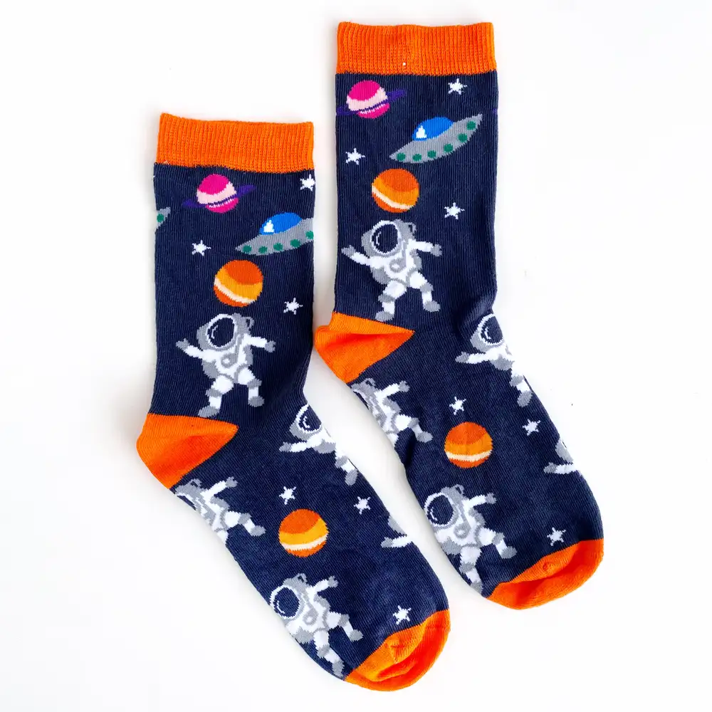 Çorap N458 - Renkli Uzay Yolu