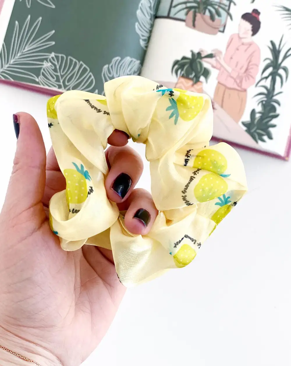 Toka - Ananas Organze Lastik Toka
