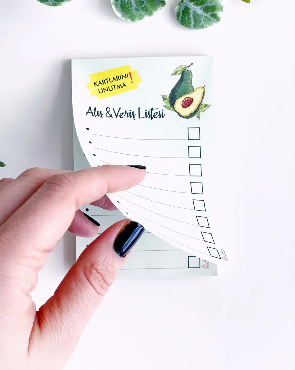 Avokado Alışveriş Listesi Defter