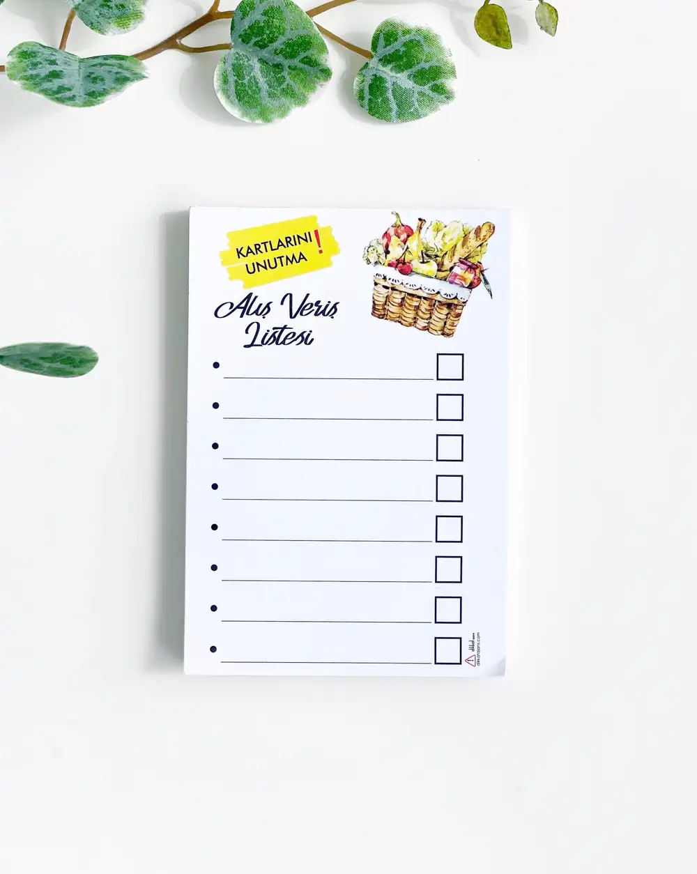 Sebzeler Alışveriş Listesi Defter