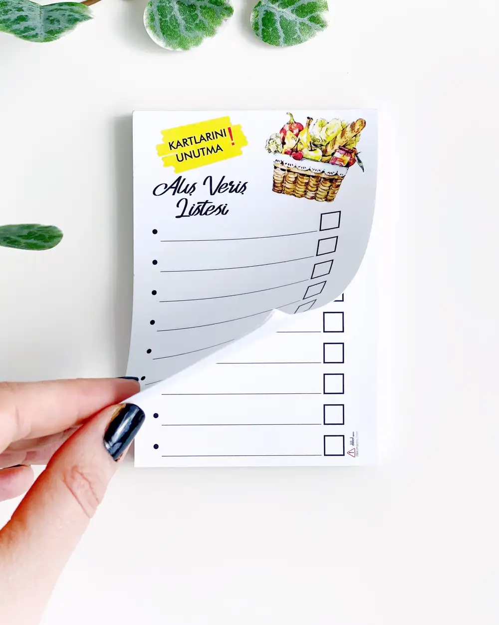 Sebzeler Alışveriş Listesi Defter