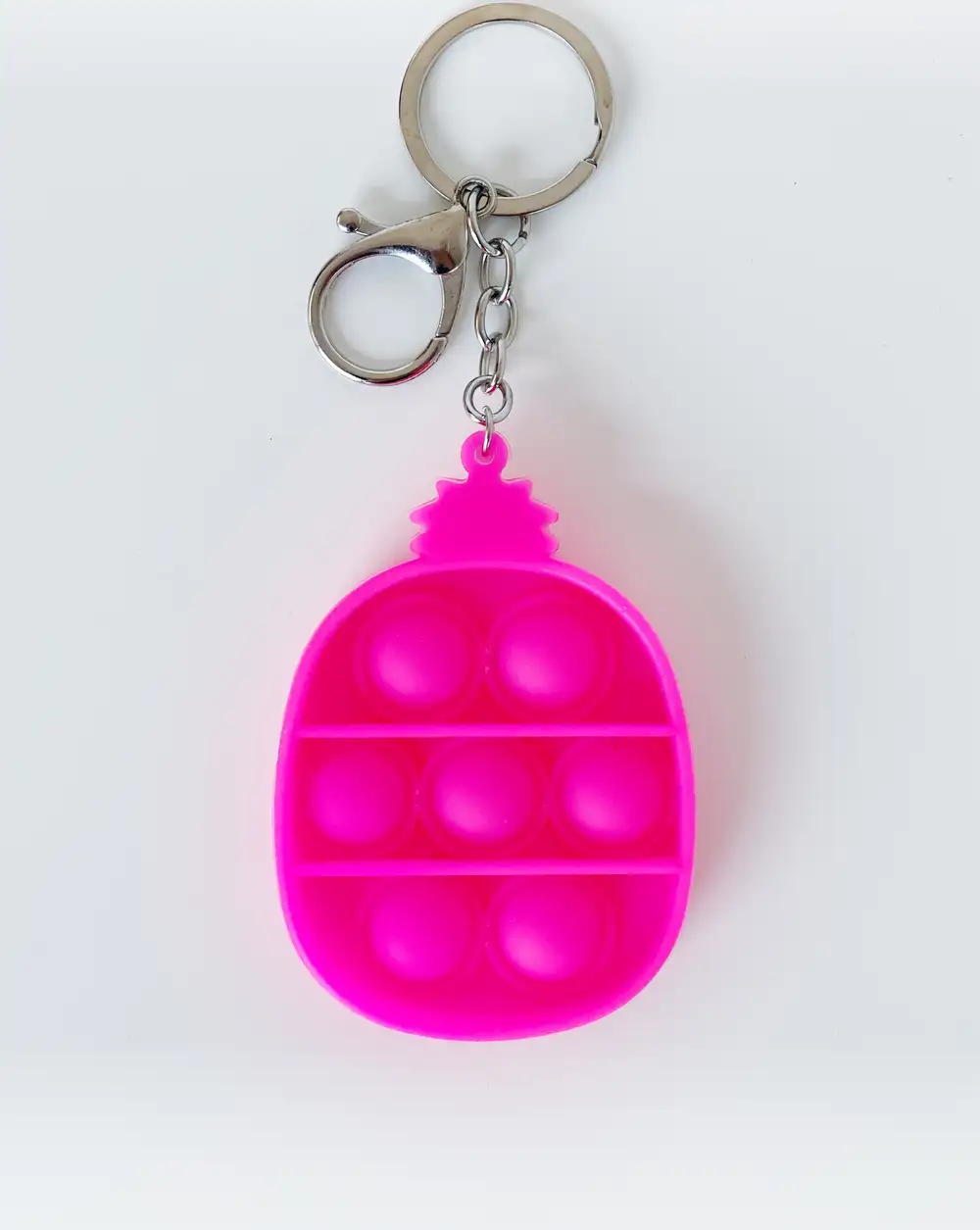 Anahtarlık - Pop İt Pembe Ananas Anahtarlık