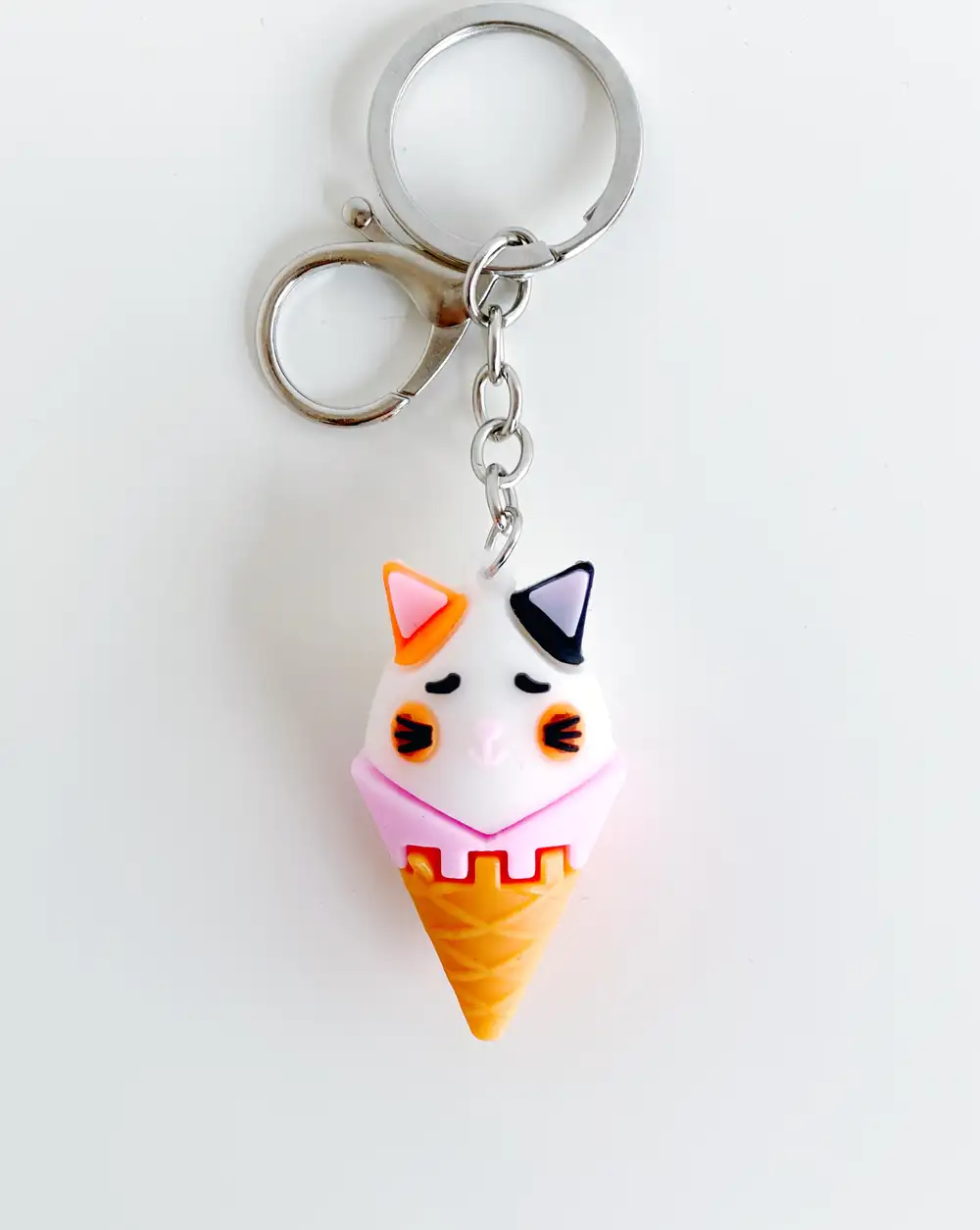 Anahtarlık Çanta Aksesuarı - Dondurma Kedi Anahtarlık