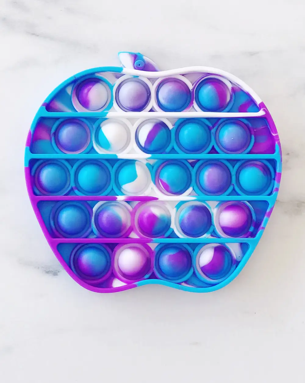 Mor Elma Pop it Push Bubble Stres Atıcı Rahatlatıcı Duyusal Oyuncak