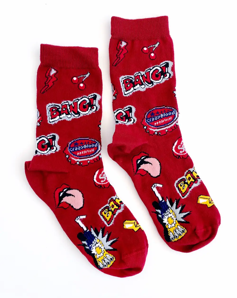 Çorap N484 Kırmızı Bang Çorap