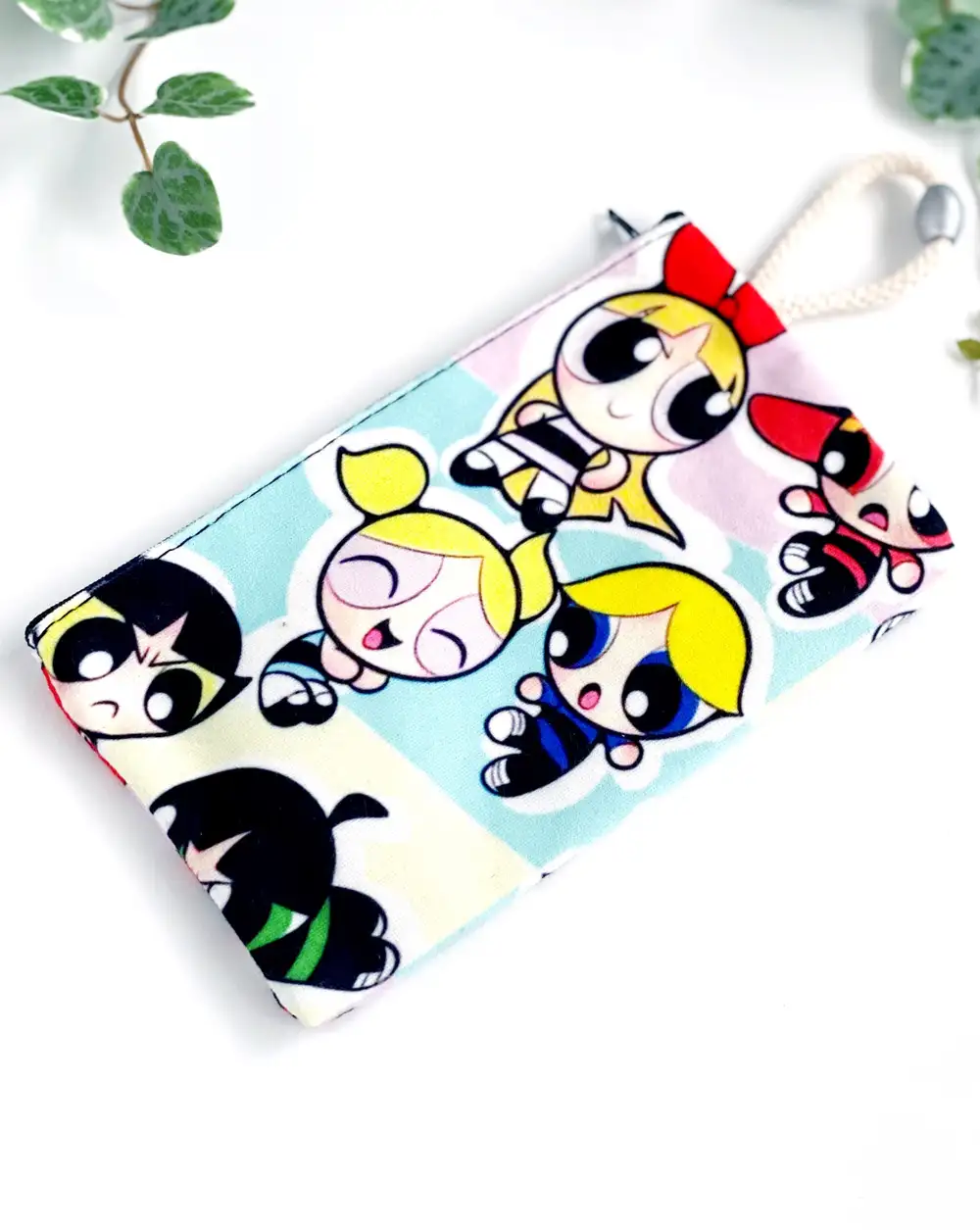 Bez Cüzdan Kalemlik - Sevimli Power Puff Girls Kalemlik