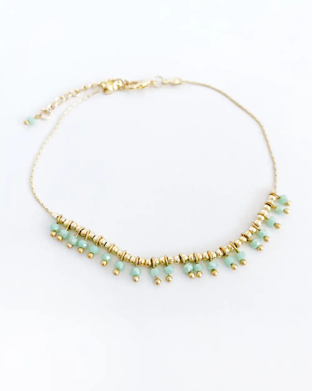 Mint Boncuklu Halhal