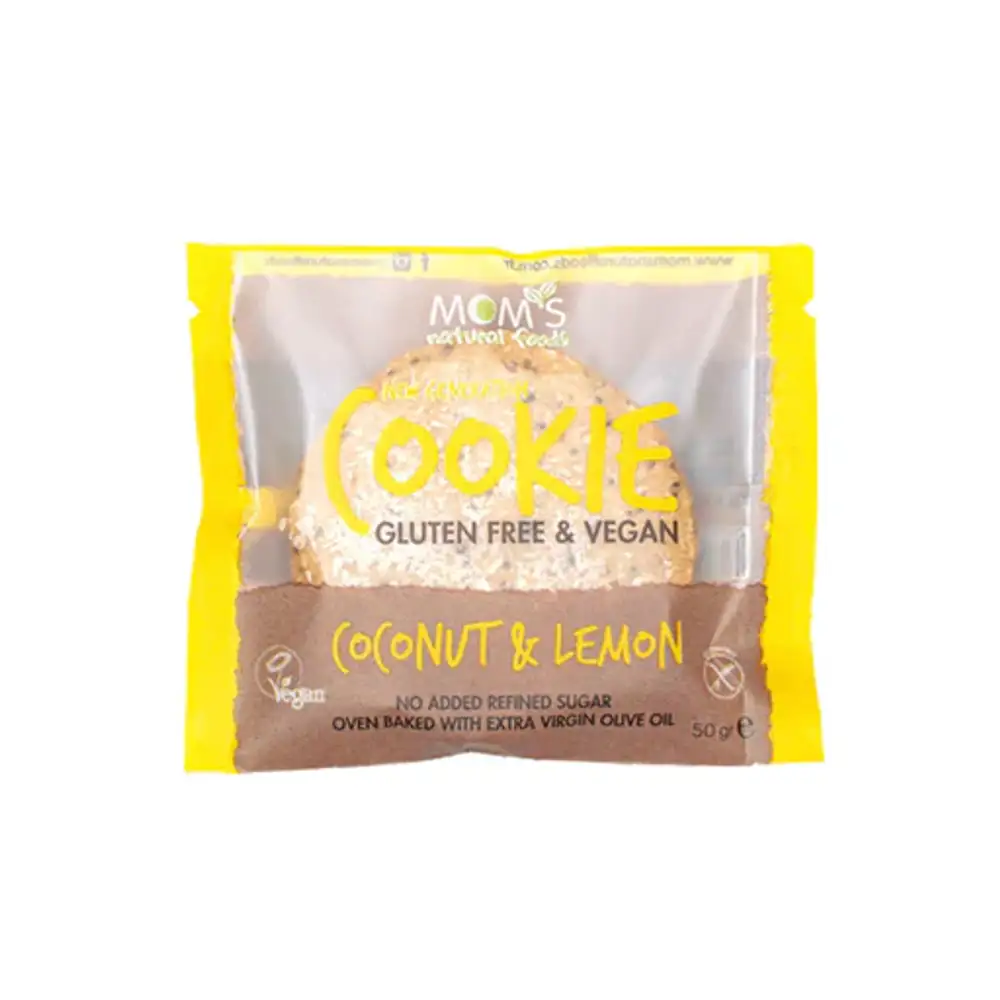 Mom's Cookie Vegan ve Glutensiz Coconut Lemon