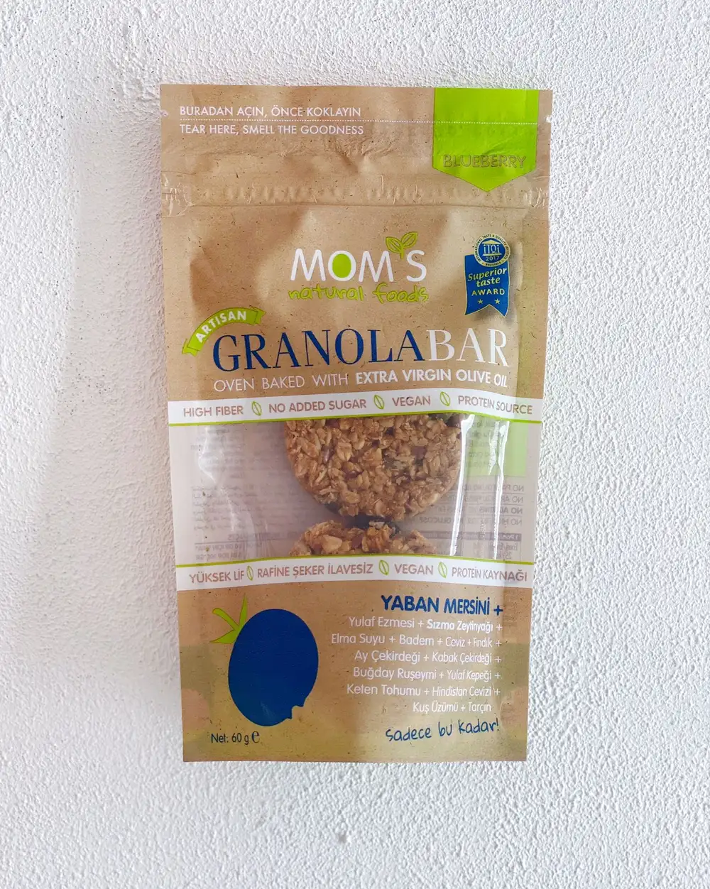 Mom's Yaban Mersini Granola  Vegan 60 Gram