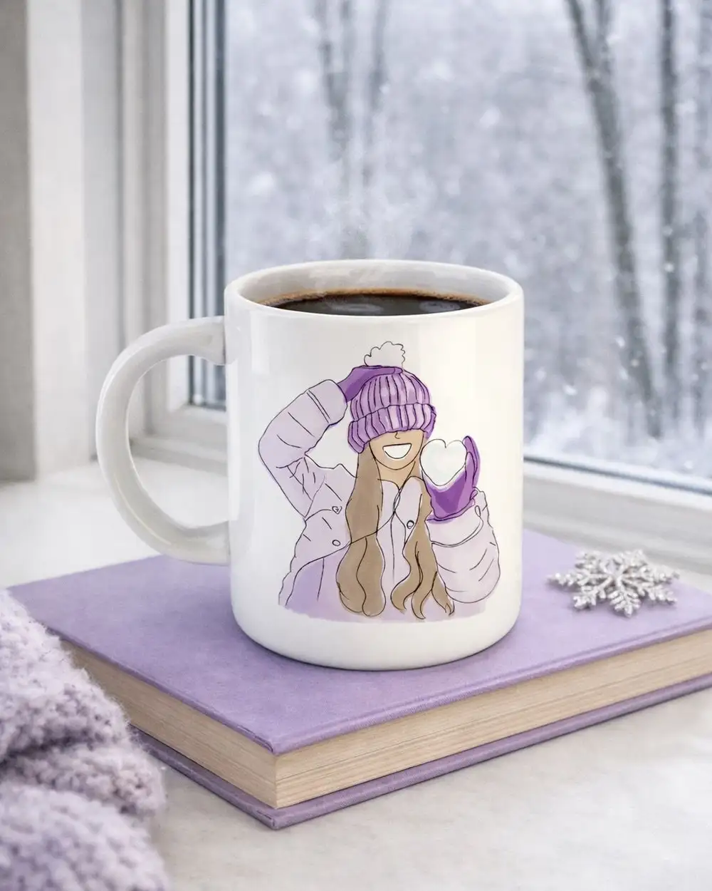 Mutlu Kış Bikutumutluluk Kızı Kupa