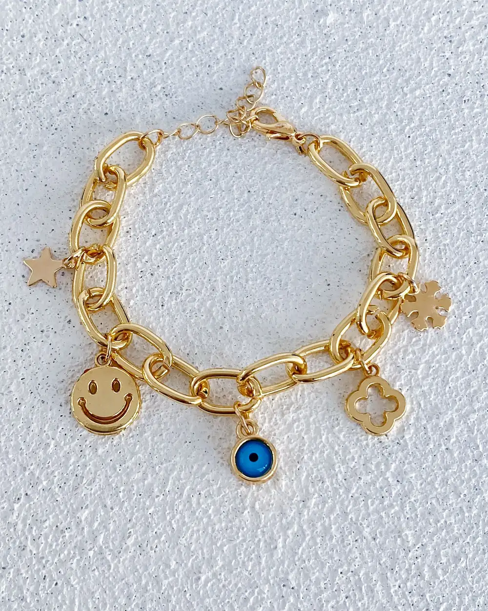 Mutlu Şans Gold Zincir Bileklik