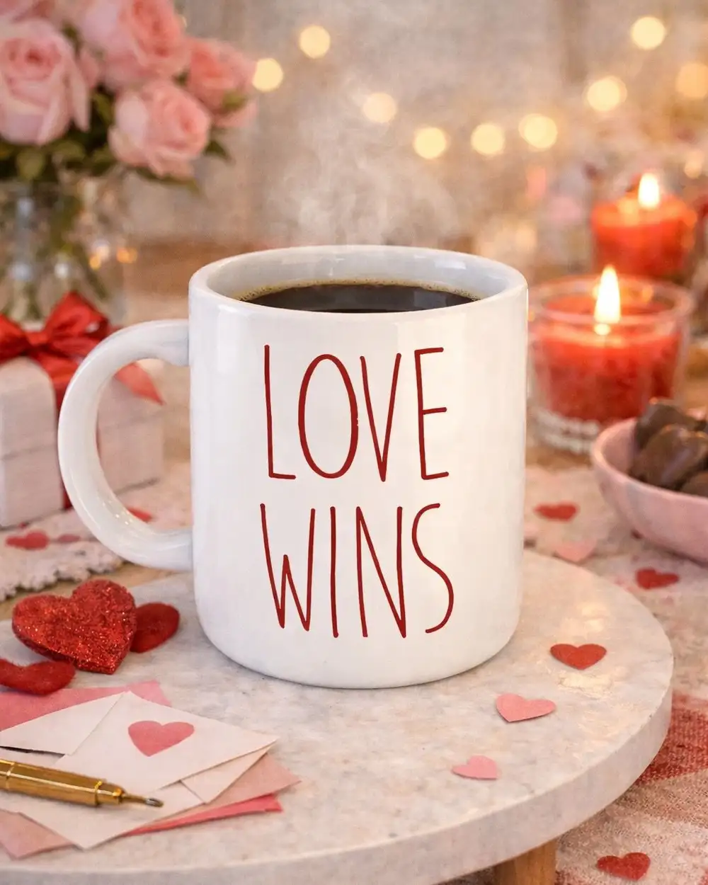 Love Wins Sevgiliye Hediye Aşk Kupa