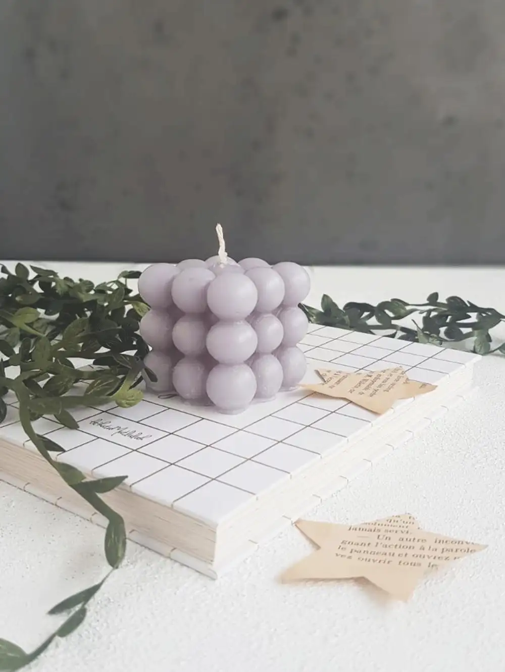 Bubble  Açık Gri Kokulu Mum