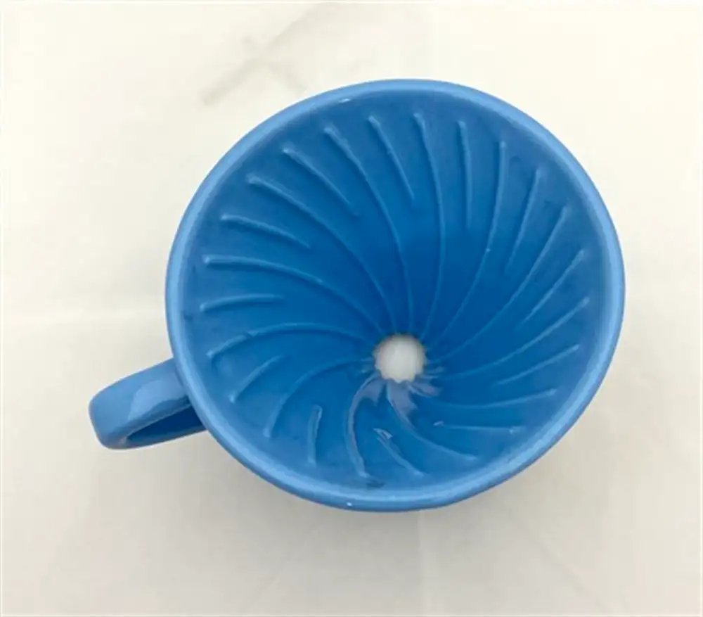V60 Dripper Seramik Kahve Demleme Mavi