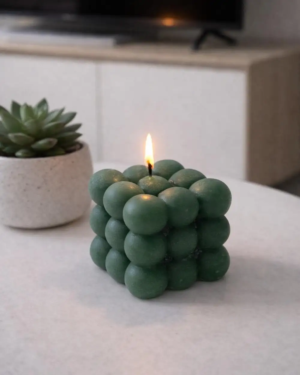 Bubble Yeşil Kokulu Mum