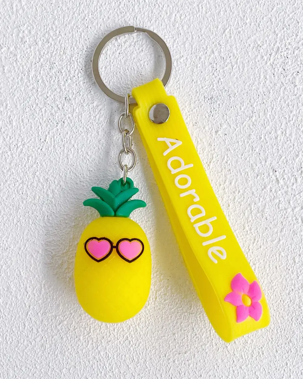 Anahtarlık Çanta Aksesuarı - Slikon Ananas Anahtarlık