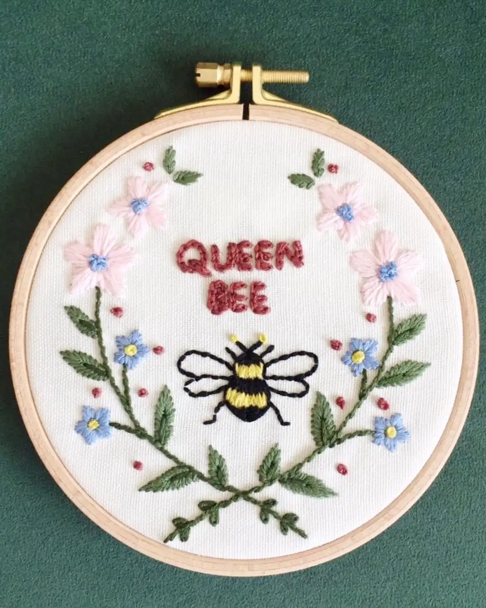 Queen Bee Nakış Kasnak Pano