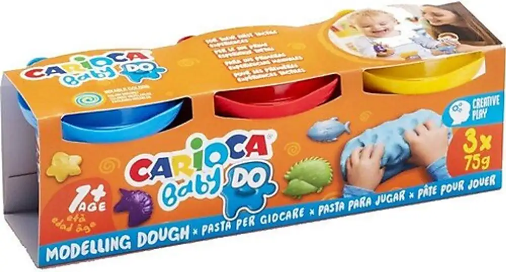 Carioca Bebek Oyun Hamuru 3 Renk x 75 gr 1+ Yaş
