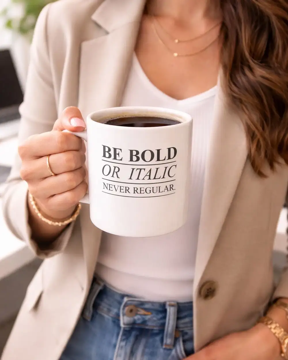 Grafik Tasarımcı Serisi Never Regular Kupa