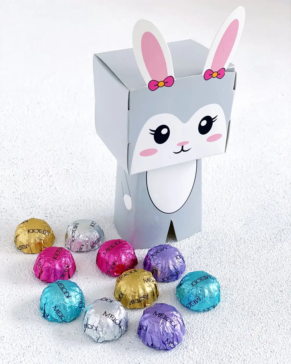 Sevimli Tavşan Melodi Mini Çikolata Kutusu