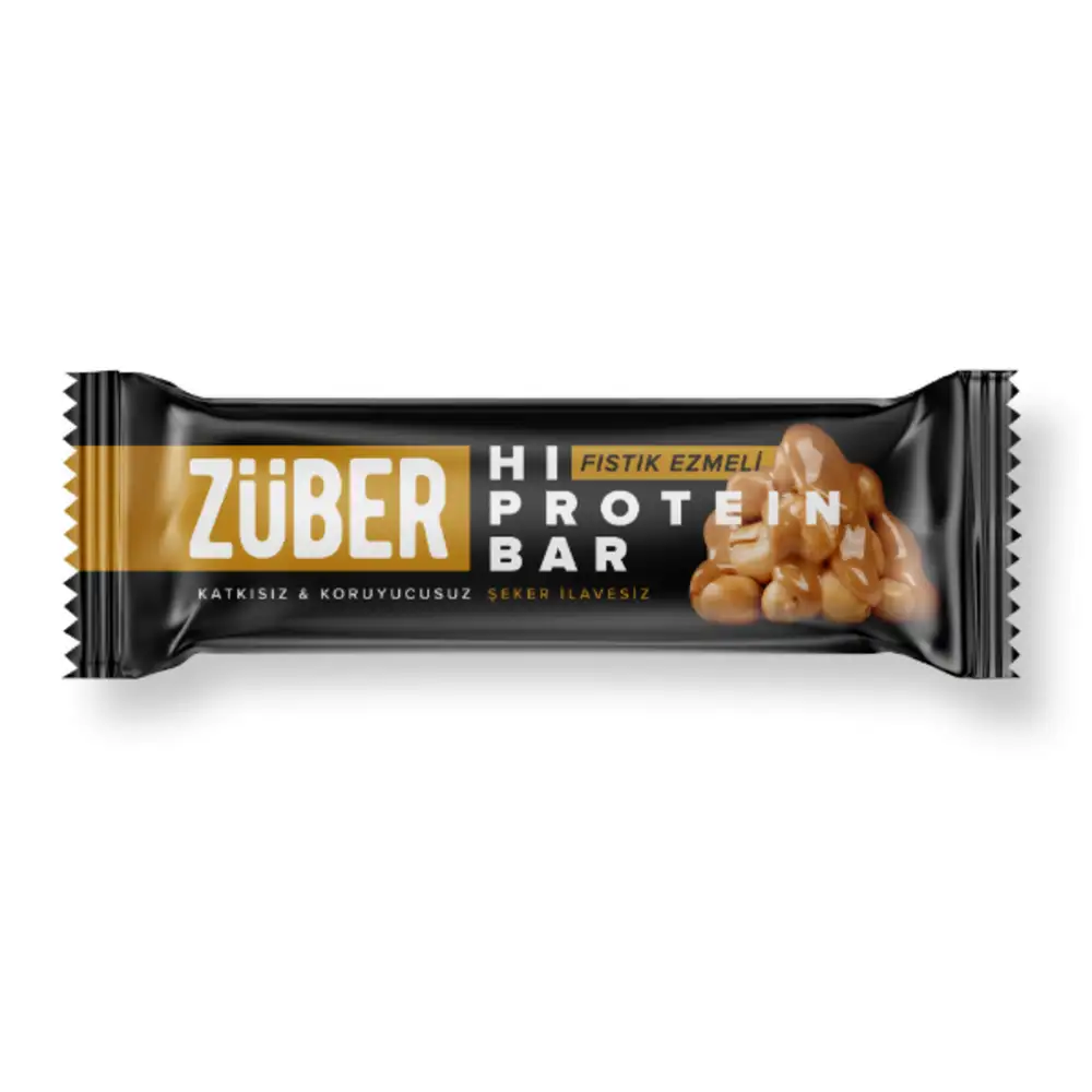 Züber Fıstık Ezmeli Yüksek Protein Bar