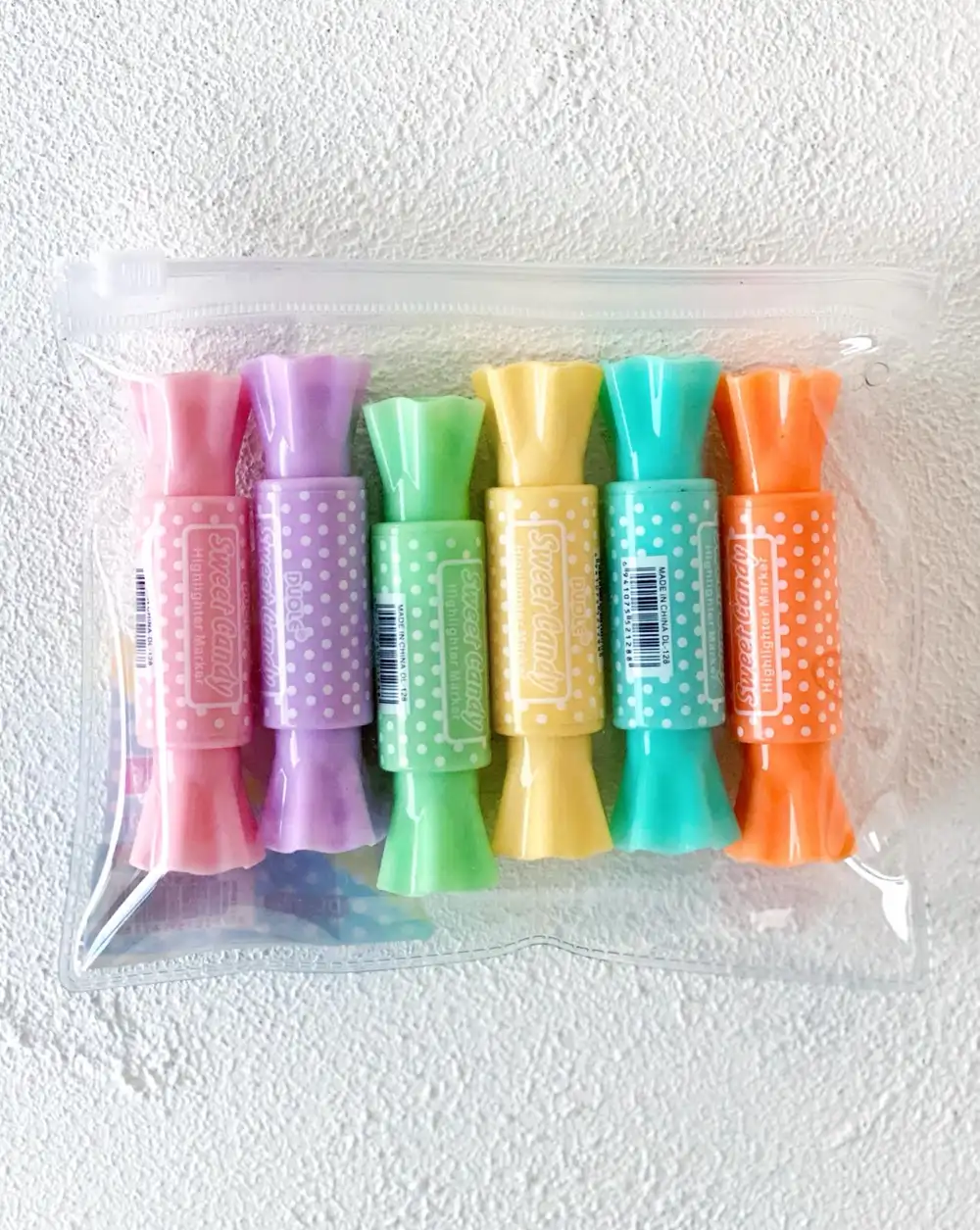 Renkli Fosforlu Kalemler 6lı Mini Boy Pastel Renkler