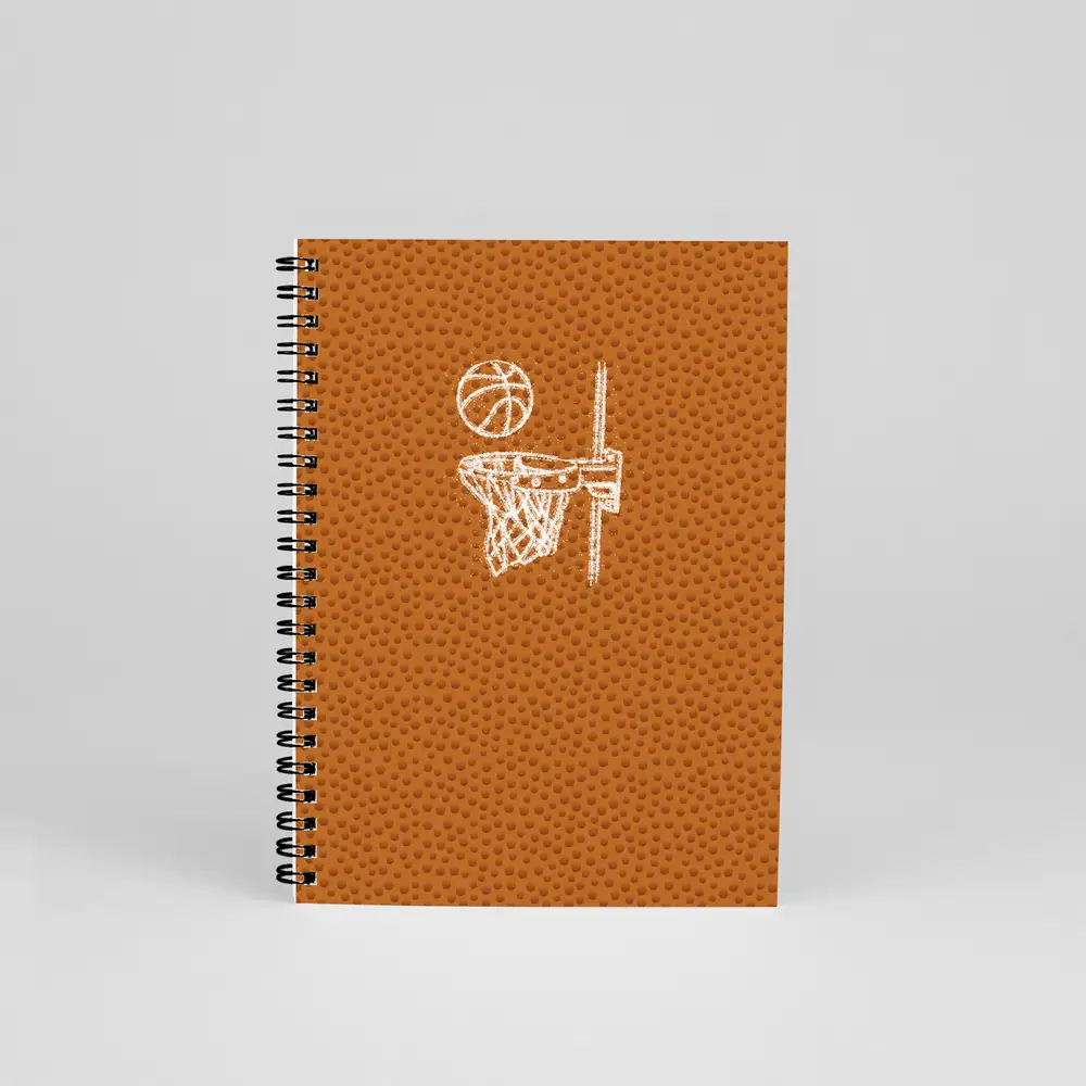 N139 Tasarım Spiralli Defter - Basketbol Smaç