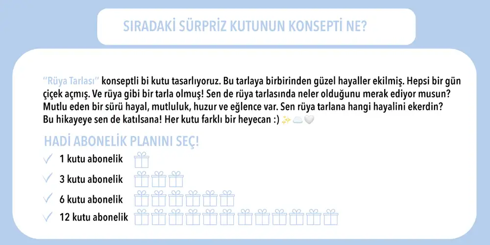 Sürpriz Hediye Kutu
