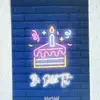 Neon Bi Dİlek Tut Doğum Günü Motto Kartı Kartpostal Küçük 