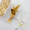 Çekmeceli Kutuda Sarı Çiçek Buketi ve Murano Cam Sarı Kalp Kolye Hediye Seti Küçük 