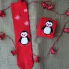Kırmızı Penguen Çorap Küçük 