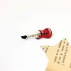 Elektro Kırmızı Gitar Rozet Küçük 