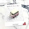 Dekoratif Pembe Vosvos Minibüs ve Motto Kartı Küçük 