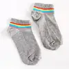 Çorap N088 - Gri Renkli Çizgili Batik Çorap Küçük 