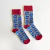 Çorap N017 Nasa serisi - Kırmızı Dünyalar  Gri Nasa Çorap Küçük 