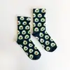Çorap N095 Meyve Serisi - Siyah Renk Avokado Çorap Küçük 