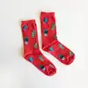 Çorap N059 Kaktüs serisi - Kırmızı Kaktüs Çorap Küçük 