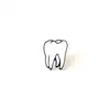 Beyaz Diş Rozet Küçük 
