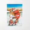 Buz Pateni Noel Baba Kartpostal - Yılbaşı Hediyeleri - Kartpostal Serisi n0013 Küçük 
