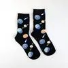 N079 Mavi gezegenler siyah çorap Küçük 