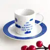 Yıldızlı Kız Porselen Türk Kahvesi Fincanı Küçük 