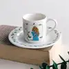 Çiçekli Kız Porselen Türk Kahvesi Fincanı Küçük 