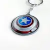 Marvel serisi - Avengers Kaptan Amerika Anahtarlık Metal Dönen Kalkan Küçük 