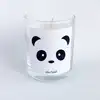 Mum n064 - Sevimli Panda Kokulu Bardak Mum Küçük 