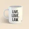 Avukat hediyeleri - live love law avukat kupa Küçük 