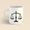 Avukat hediyeleri - adalet terazisi avukat kupa Küçük 