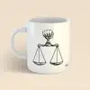 Avukat hediyeleri - vintage adalet terazisi avukat kupa Küçük 