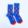 Çorap N123 - Yazlıkçı Portakallar Mavi Çorap Küçük 