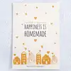 Mutluluk Ev Yapımıdır  Motto Kartı Kartpostal Küçük 